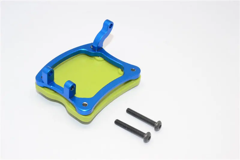 Axial Yeti Aluminum + Plastic Rear Axle Protector Mount - 1 Set Blue 1