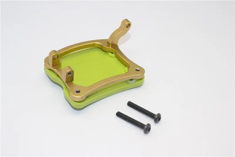 Axial Yeti Aluminum + Plastic Rear Axle Protector Mount - 1 Set Titanium 1