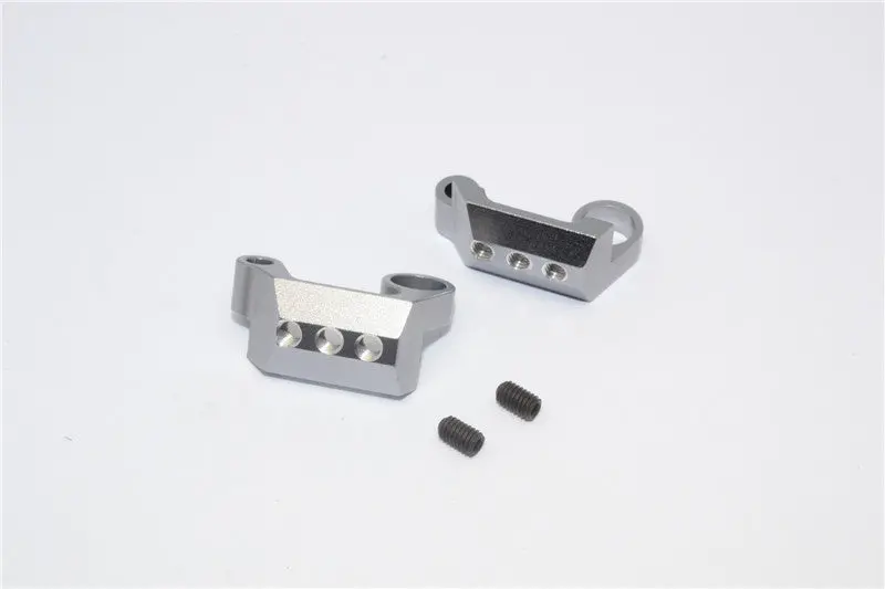 Axial Yeti Aluminum Rear Cage Mount - 1Pr Gray Silver 1