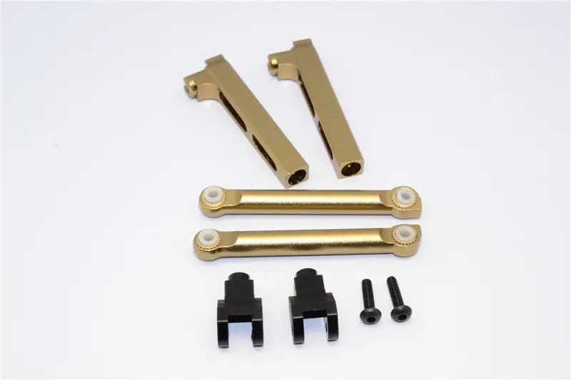 Axial Yeti Aluminum Rear Sway Bar Mount - 6 Pcs Set Titanium 1