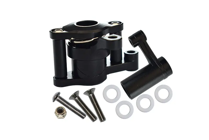 Axial Yeti Aluminum Steering Assembly - 6 Pcs Black 1