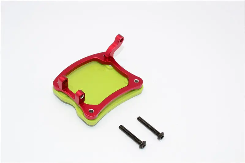 Axial Yeti Aluminum+Plastic Rear Axle Protector Mount (For Original Axle Housing) - 1 Set Red 1