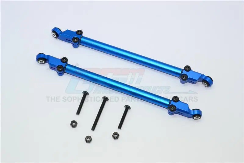 Axial Yeti (Ax90026) & Yeti Score (Ax90050, Ax90068) Aluminum Rear Adjustable Chassis Rod - 1Pr Set Blue 1