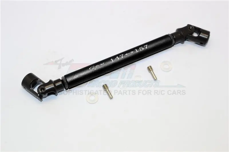 Axial Yeti (Ax90026) & Yeti Score (Ax90050, Ax90068) Steel Adjustable Main Shaft With Alloy Body - 1Pc Set Black 1