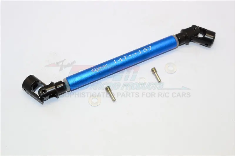 Axial Yeti (Ax90026) & Yeti Score (Ax90050, Ax90068) Steel Adjustable Main Shaft With Alloy Body - 1Pc Set Blue 1