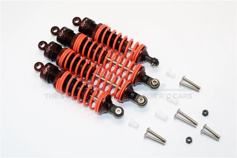 Axial Yeti (Ax90026) & Yeti Score (Ax90068) Aluminum Rally Racing Front And Rear Dampers (F:86Mm R:110Mm) - 2Prs Set Brown 1