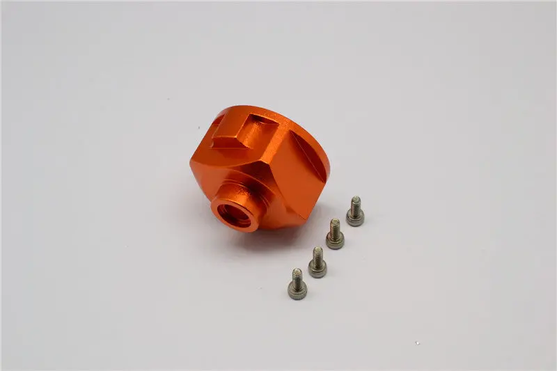 Axial Yeti, Exo, Wraith & Scx10 Aluminum Diff Case - 1 Pc Set Orange 1
