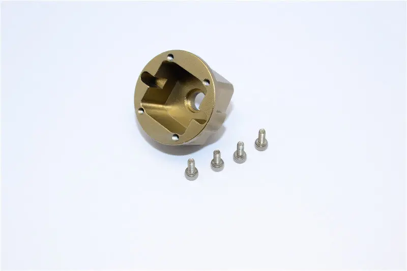 Axial Yeti, Exo, Wraith & Scx10 Aluminum Diff Case - 1 Pc Set Titanium 1