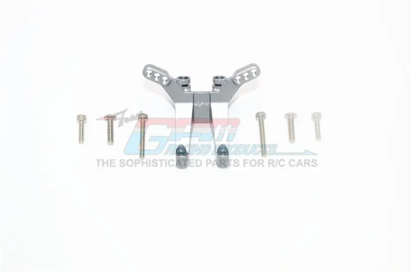 Axial Yeti Jr. Can-Am Maverick (Axi90069) Aluminum Front Shock Tower - 1Pc Set Gray Silver 1