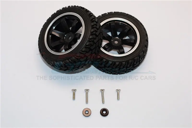 Axial Yeti Jr. Score Trophy Truck (Ax90052) 6 Poles Wheels Tire Set - 2Pcs Set Black 1