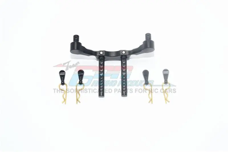 Axial Yeti Jr. Score Trophy Truck (Ax90052) Aluminum Front Adjustable Body Mount & Post - 5Pc Set Black 1