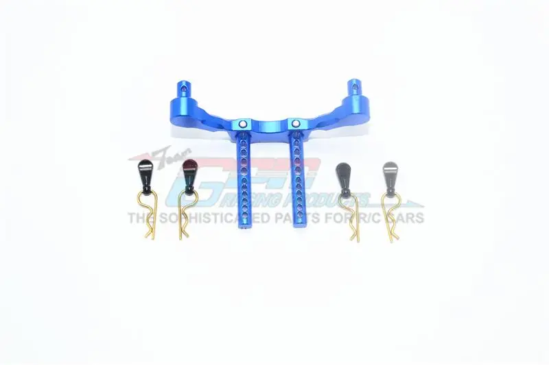 Axial Yeti Jr. Score Trophy Truck (Ax90052) Aluminum Front Adjustable Body Mount & Post - 5Pc Set Blue 1