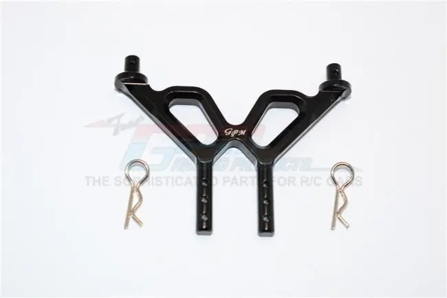 Axial Yeti Jr. Score Trophy Truck (Ax90052) Aluminum Front Body Post And Mount - 1Pc Set Black 1