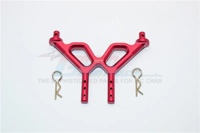 Axial Yeti Jr. Score Trophy Truck (Ax90052) Aluminum Front Body Post And Mount - 1Pc Set Red 1
