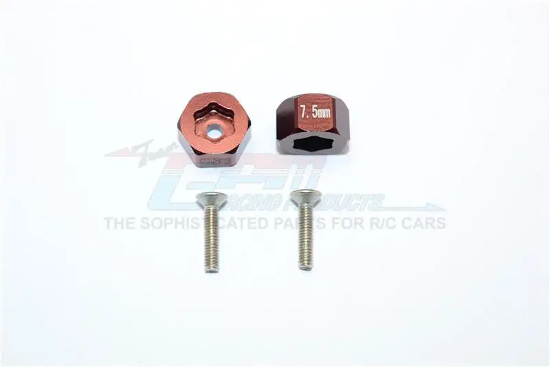 Axial Yeti Jr. Score Trophy Truck (Ax90052) Aluminum Front Hex Adapters - 4Pcs Set Brown 1