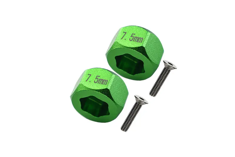 Axial Yeti Jr. Score Trophy Truck (Ax90052) Aluminum Front Hex Adapters - 4Pcs Set Green 1