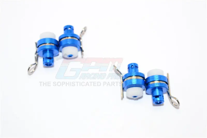 Axial Yeti Jr. Score Trophy Truck (Ax90052) Aluminum Front & Rear Magnetic Body Mount - 4Pcs Set Blue 1