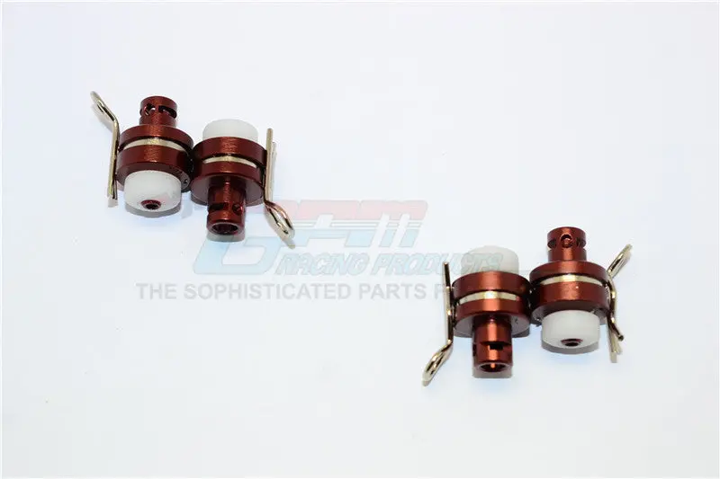 Axial Yeti Jr. Score Trophy Truck (Ax90052) Aluminum Front & Rear Magnetic Body Mount - 4Pcs Set Brown 1