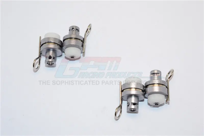 Axial Yeti Jr. Score Trophy Truck (Ax90052) Aluminum Front & Rear Magnetic Body Mount - 4Pcs Set Gray Silver 1