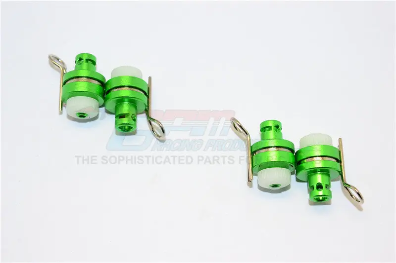 Axial Yeti Jr. Score Trophy Truck (Ax90052) Aluminum Front & Rear Magnetic Body Mount - 4Pcs Set Green 1