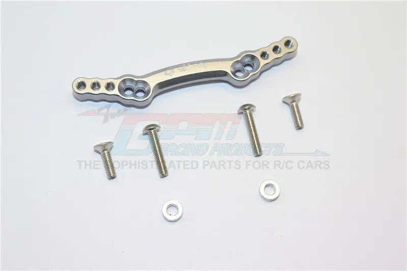 Axial Yeti Jr. Score Trophy Truck (Ax90052) Aluminum Front Shock Tower - 1Pc Set Gray Silver 1