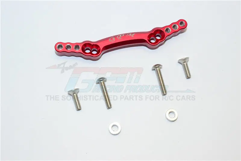 Axial Yeti Jr. Score Trophy Truck (Ax90052) Aluminum Front Shock Tower - 1Pc Set Red 1