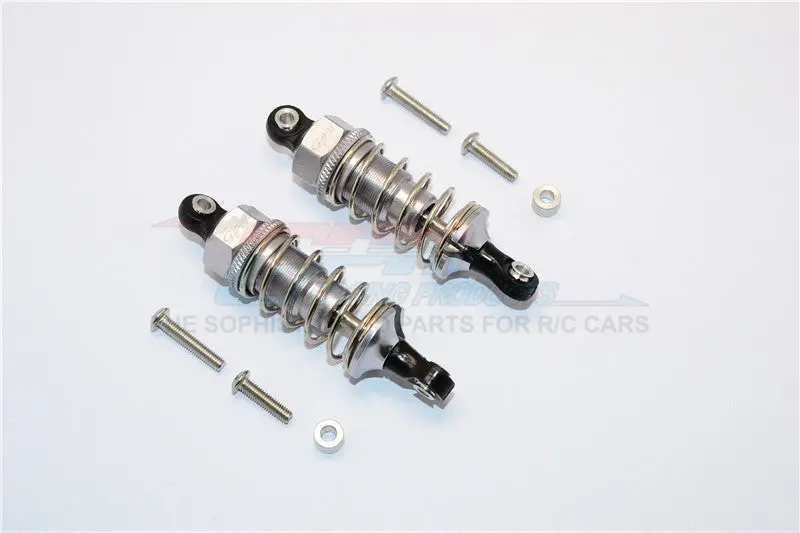 Axial Yeti Jr. Score Trophy Truck (Ax90052) Aluminum Front Shocks - 1Pr Set Gray Silver 1