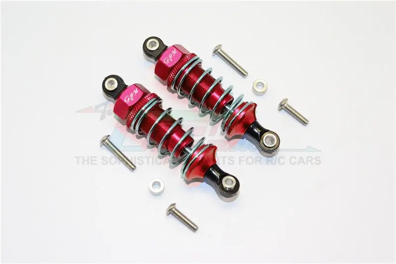 Axial Yeti Jr. Score Trophy Truck (Ax90052) Aluminum Front Shocks - 1Pr Set Red 1