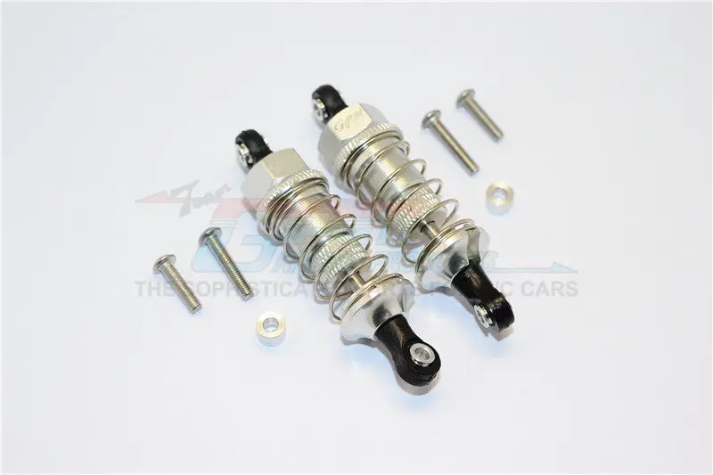 Axial Yeti Jr. Score Trophy Truck (Ax90052) Aluminum Front Shocks - 1Pr Set Silver 1