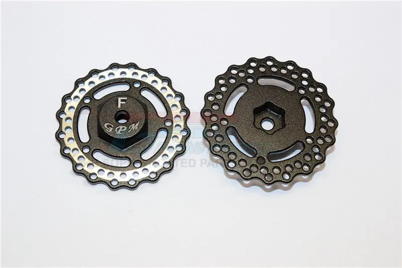Axial Yeti Jr. Score Trophy Truck (Ax90052) Aluminum Front Wheel Hex With Brake Disk - 2Pcs Black 1