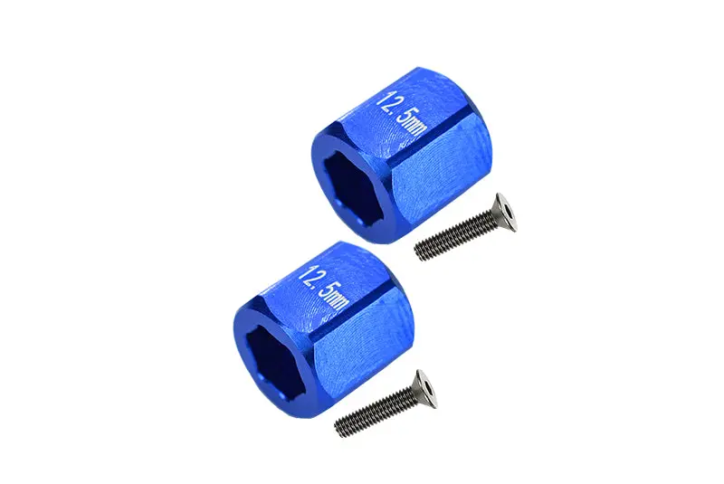 Axial Yeti Jr. Score Trophy Truck (Ax90052) Aluminum Rear Hex Adapters - 4Pcs Set Blue 1