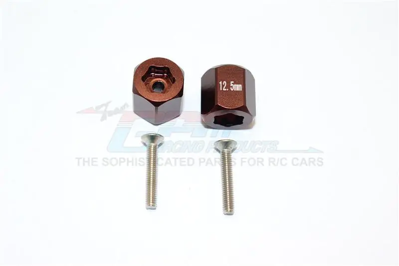 Axial Yeti Jr. Score Trophy Truck (Ax90052) Aluminum Rear Hex Adapters - 4Pcs Set Brown 1