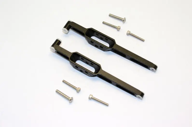 Axial Yeti Jr. Score Trophy Truck (Ax90052) Aluminum Rear Lower Chassis Link Parts - 1Pr Set Black 1