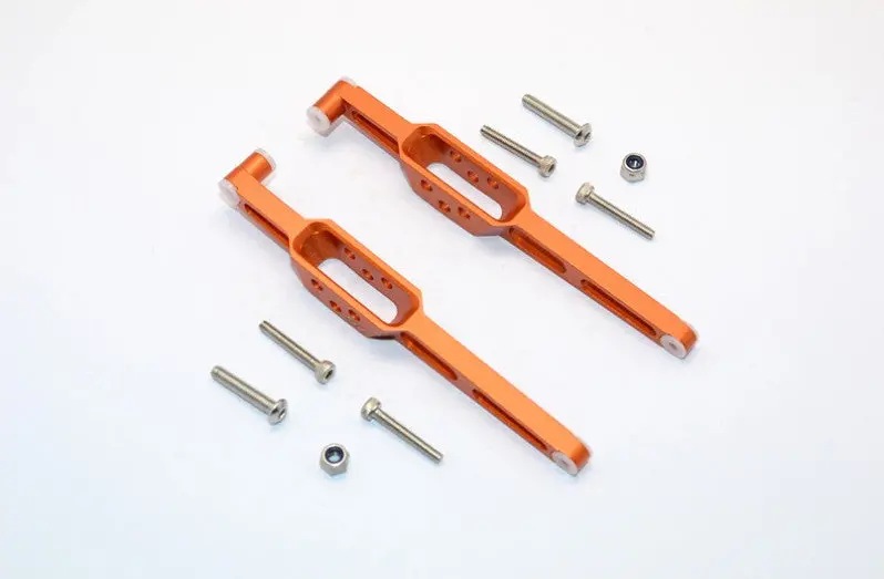 Axial Yeti Jr. Score Trophy Truck (Ax90052) Aluminum Rear Lower Chassis Link Parts - 1Pr Set Orange 1