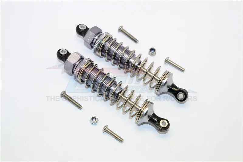 Axial Yeti Jr. Score Trophy Truck (Ax90052) Aluminum Rear Shocks - 1Pr Set Gray Silver 1