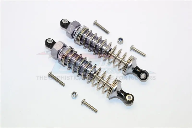 Axial Yeti Jr. Score Trophy Truck (Ax90052) Aluminum Rear Shocks - 1Pr Set Grayh Silver 1