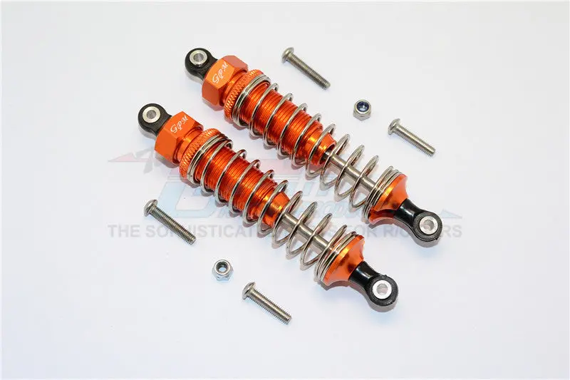 Axial Yeti Jr. Score Trophy Truck (Ax90052) Aluminum Rear Shocks - 1Pr Set Orange 1