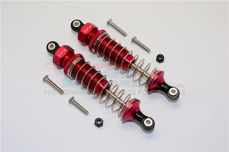 Axial Yeti Jr. Score Trophy Truck (Ax90052) Aluminum Rear Shocks - 1Pr Set Red 1
