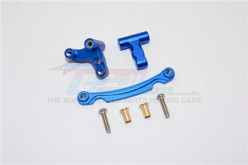 Axial Yeti Jr. Score Trophy Truck (Ax90052) Aluminum Steering Assembly - 3Pcs Set Blue 1