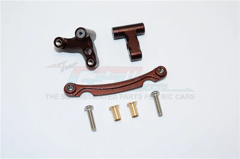 Axial Yeti Jr. Score Trophy Truck (Ax90052) Aluminum Steering Assembly - 3Pcs Set Brown 1