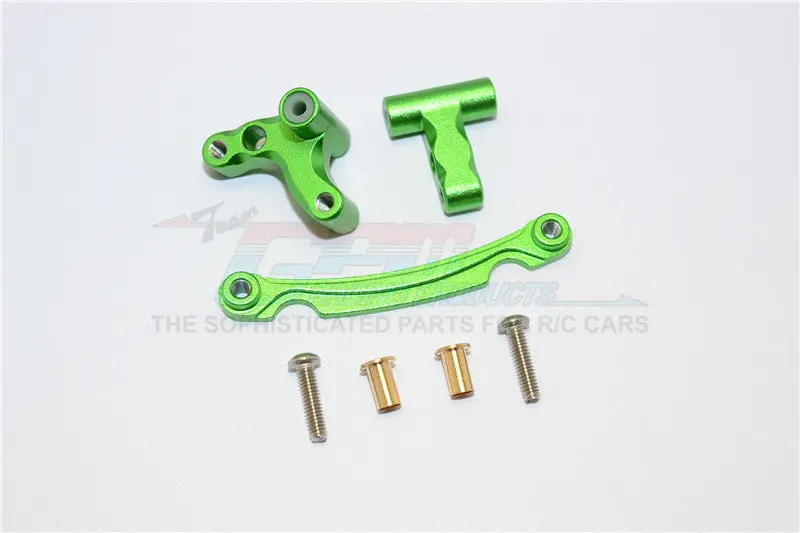 Axial Yeti Jr. Score Trophy Truck (Ax90052) Aluminum Steering Assembly - 3Pcs Set Green 1