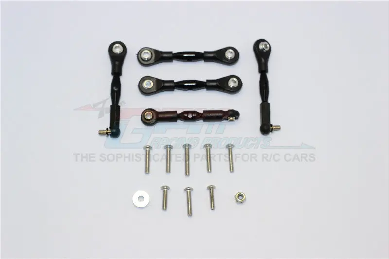 Axial Yeti Jr. Score Trophy Truck (Ax90052) Aluminum Tie Rods - 5Pcs Set Black 1