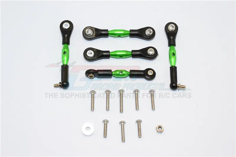 Axial Yeti Jr. Score Trophy Truck (Ax90052) Aluminum Tie Rods - 5Pcs Set Green 1