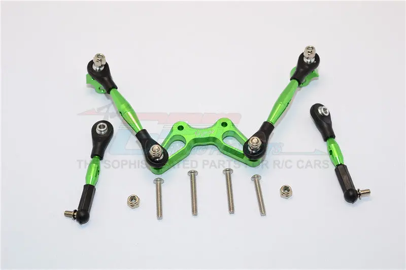 Axial Yeti Jr. Score Trophy Truck (Ax90052) Aluminum Tie Rods Design Stabilizer For Front C Hub - 1 Set Green 1