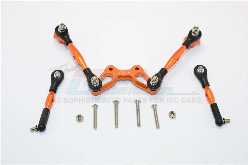 Axial Yeti Jr. Score Trophy Truck (Ax90052) Aluminum Tie Rods Design Stabilizer For Front C Hub - 1 Set Orange 1