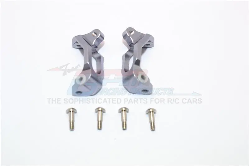 Axial Yeti Jr. Score Trophy Truck (Ax90052) High Strength Aluminum Front C Hubs - 1Pr Set Gray Silver 1