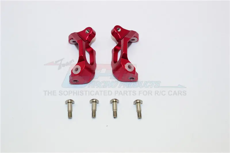 Axial Yeti Jr. Score Trophy Truck (Ax90052) High Strength Aluminum Front C Hubs - 1Pr Set Red 1