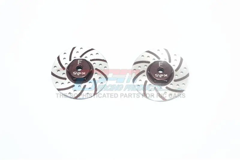 Axial Yeti Jr. Score Trophy Truck (Ax90052) / Yeti Jr. Can-Am Maverick (Axi90069) Aluminum Front Brake Disk With Silver Lining - 2Pc Set Brown 1