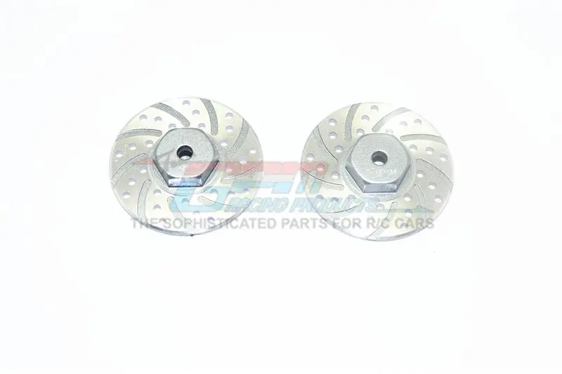 Axial Yeti Jr. Score Trophy Truck (Ax90052) / Yeti Jr. Can-Am Maverick (Axi90069) Aluminum Front Brake Disk With Silver Lining - 2Pc Set Gray Silver 1