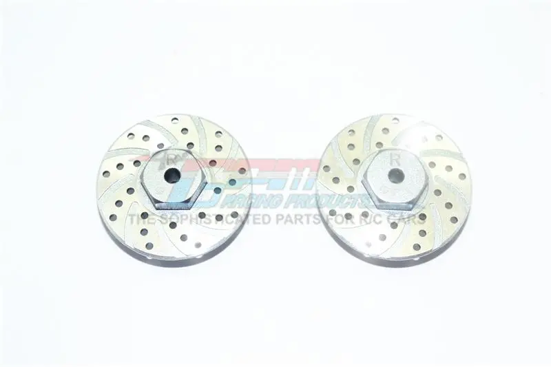 Axial Yeti Jr. Score Trophy Truck (Ax90052) / Yeti Jr. Can-Am Maverick (Axi90069) Aluminum Rear Brake Disk With Silver Lining - 2Pc Set Gray Silver 1